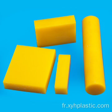 Feuille de plaque en plastique polyéthylène HDPE jaune